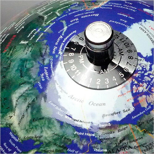 特典付 地球儀 インテリア サイズMM 直径20cm 卓上 英字表記 時差