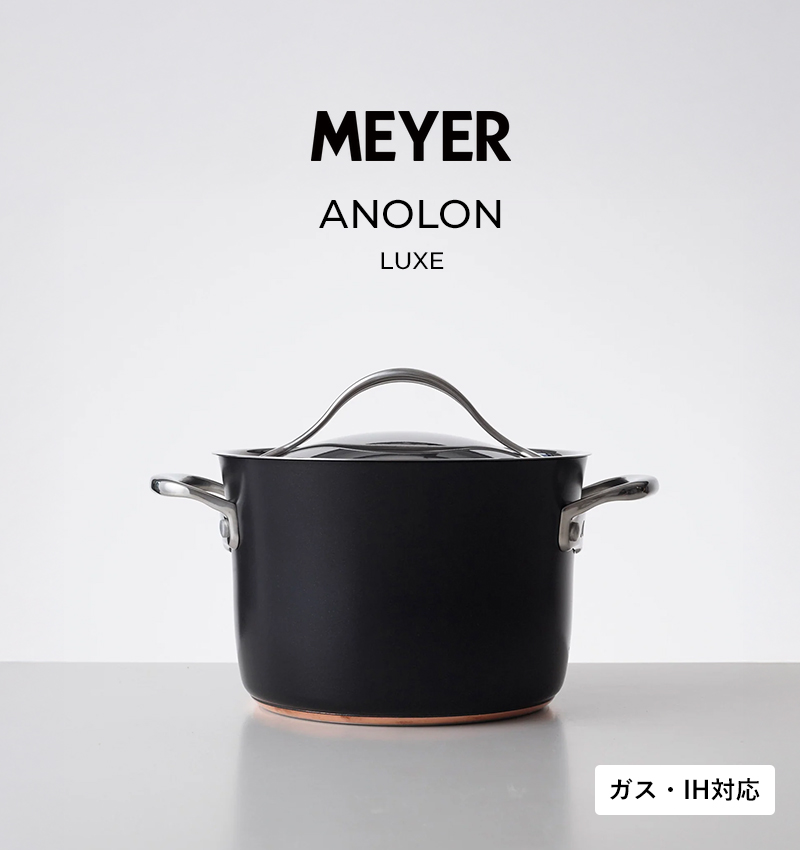MEYER（マイヤー） 特典付 アナロン ルクス 両手鍋 20cm MEYER ガス