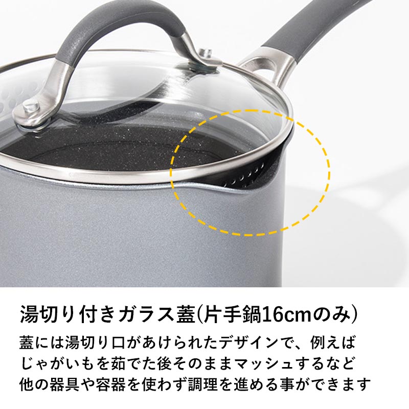 MEYER（マイヤー） 特典付き！MEYER サーキュロン A1 片手鍋 16cm IH