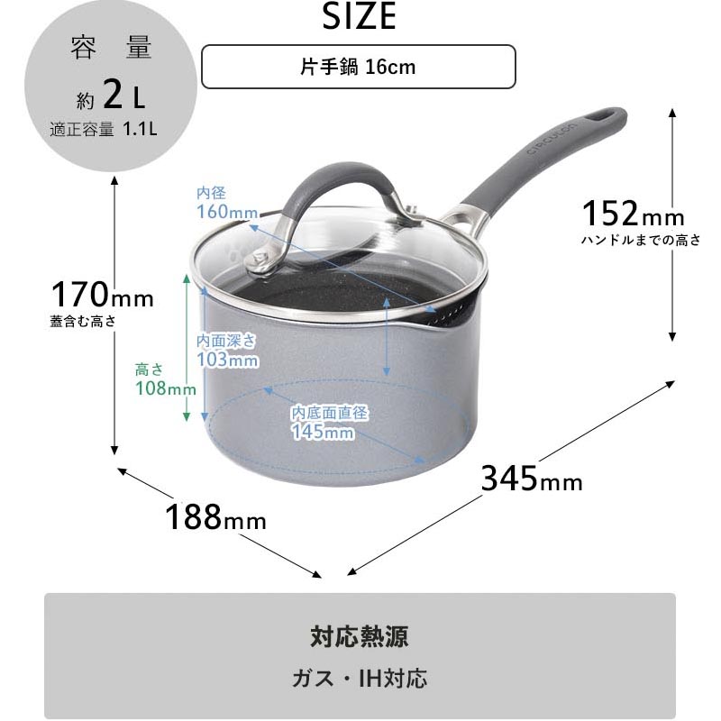 マイヤー 片手鍋の商品一覧 通販 - Yahoo!ショッピング