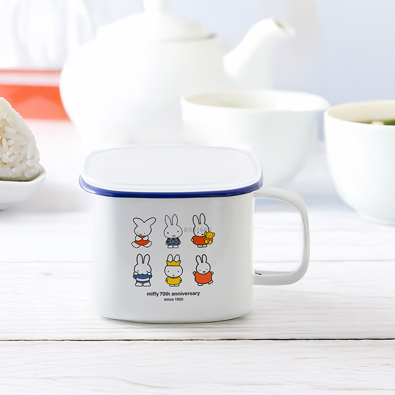 富士琺瑯　ホーロー　　ミッフィー Miffy 琺瑯 ほうろう 富士ホーロー ミッフィーフェイス 16cm