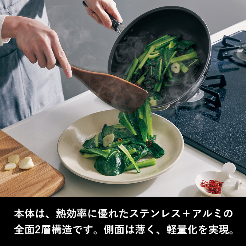特典付 ガス・IH対応 カーペンター フライパン 28cm ビタクラフト 軽量