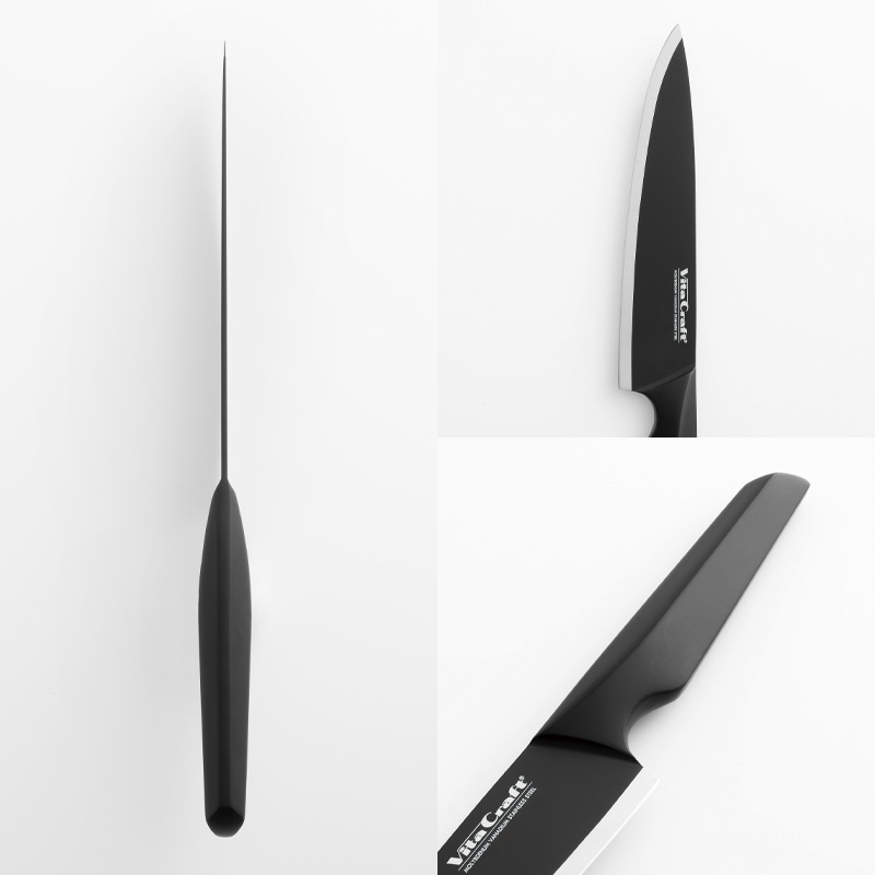 Vita Craft ビタクラフト ソリッドナイフ ブラック シェフナイフ 包丁 牛刀 オールステンレス VC-SK01C SOLID KNIFE  BLACK : ad-vc-sk01c : くらしのもり Yahoo!ショッピング店 - 通販 - Yahoo!ショッピング