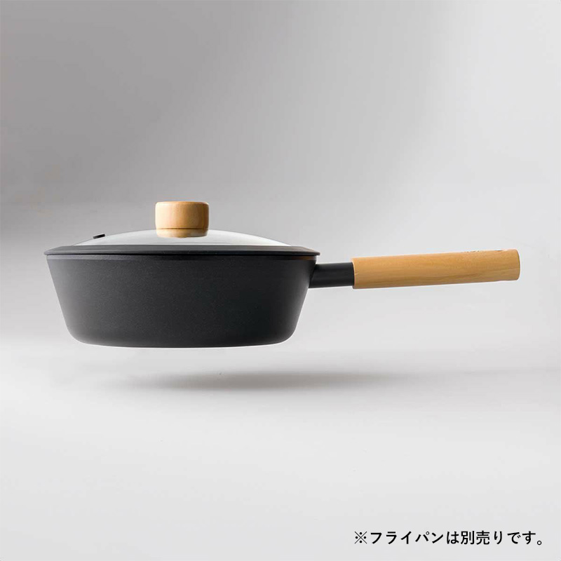 ティーダ ガラス蓋 （ブラック）24cm ガラス蓋 蓋 ふた ガラス フライパン マルチパン シリコン 中身が見える 透明 24cm 鍋蓋 なべふた KKN-TG24 BK |  | 06
