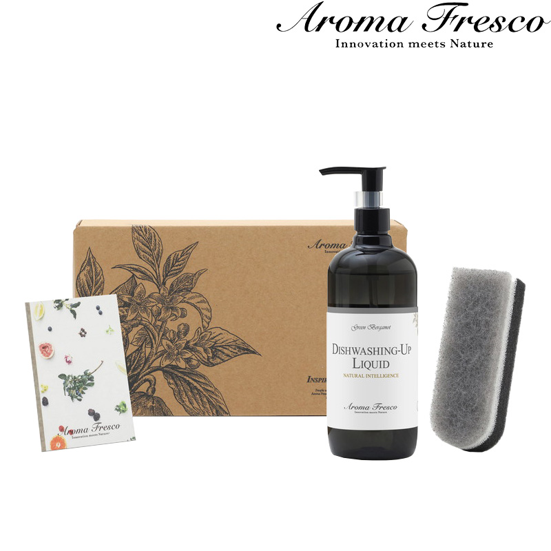 Aroma Fresco アロマフレスコ ディッシュウォッシングアップ ギフトセット ギフトBOX 食器用洗剤 洗剤 界面活性剤 後継品 おしゃれ [AFRP]｜yamayuu