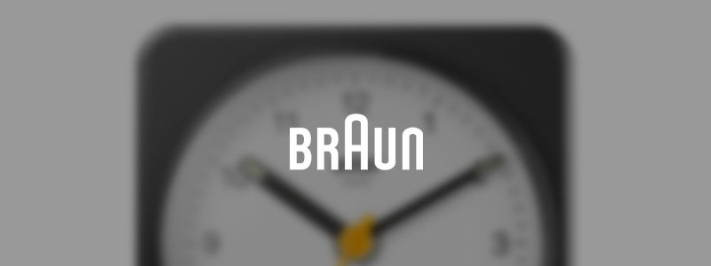 BRAUN ブラウン デジタルクロック BC21 ブラック 置き時計 目覚まし