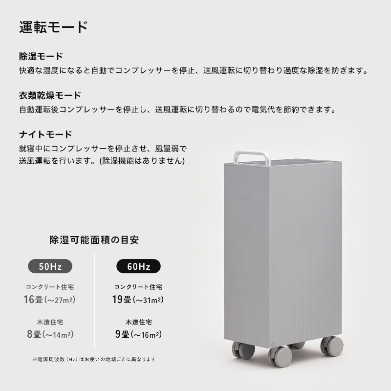 cado（カドー） 特典付 除湿機 ROOT 7200 生活家電 31平米 19畳 タンク