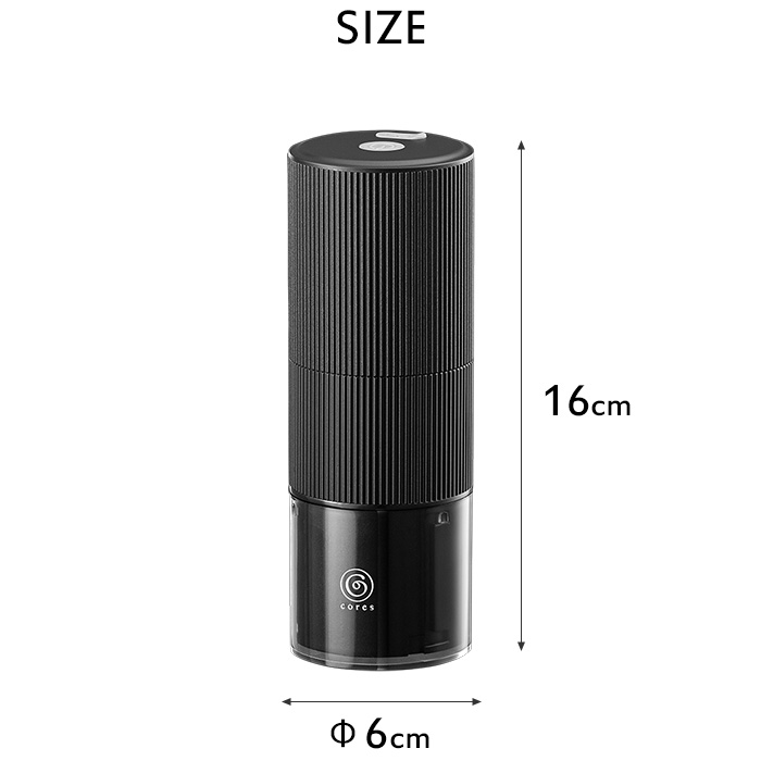 cores（コレス） 特典付 PORTABLE COFFEE GRINDER ポータブルコーヒー