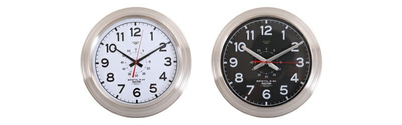 壁掛け時計 直径40cm DULTON/ダルトン Wall clock Bristol S-40 WD/BD