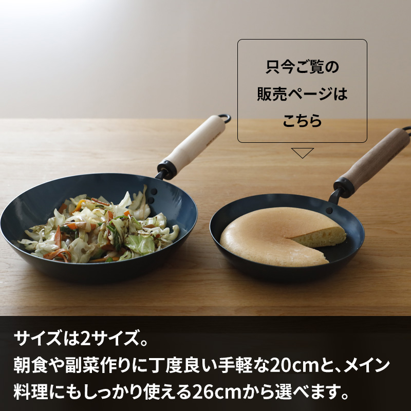FUJITA KINZOKU 特典付 オリジナル おいしく育てる鉄フライパン 20cm