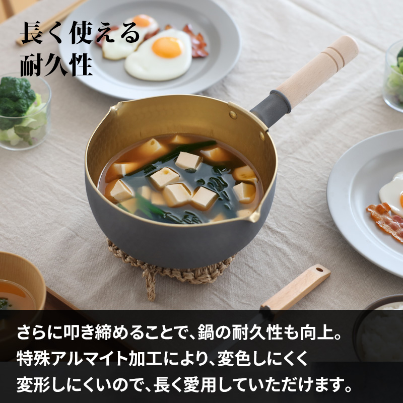FUJITA KINZOKU 特典付 藤田金属 究極の雪平鍋20cm 片手鍋 雪平鍋 行
