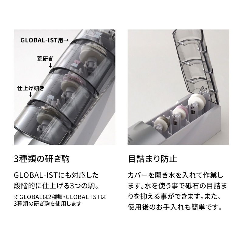 特典付き GLOBAL シャープナープラス GSS-04 包丁研ぎ器 包丁研ぎ シャープナー 両刃用 グローバル 吉田金属工業 YOSHIKIN 日本製