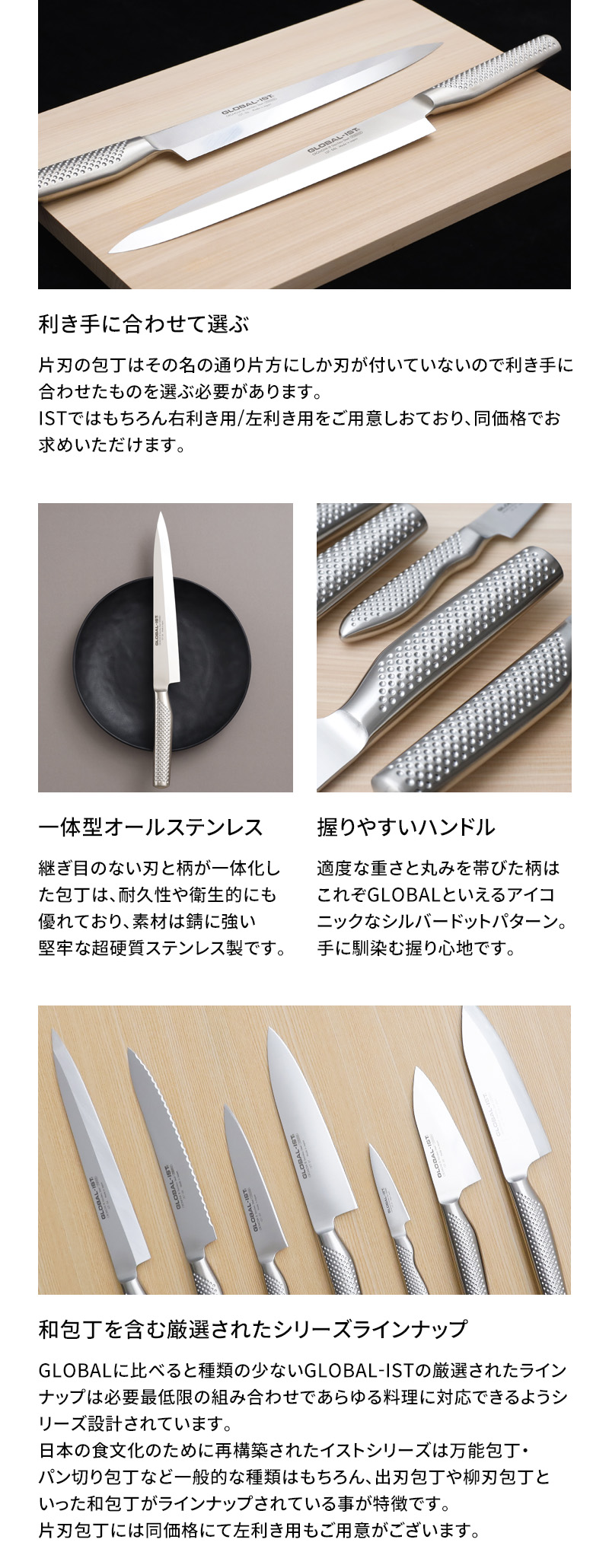 GLOBAL（グローバル） 特典付 GLOBAL-IST 柳刃 24cm IST-06 包丁 刺身