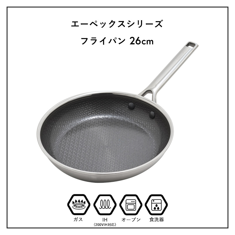GREEN PAN（グリーンパン） 特典付 エーペックス フライパン 26cm 安全
