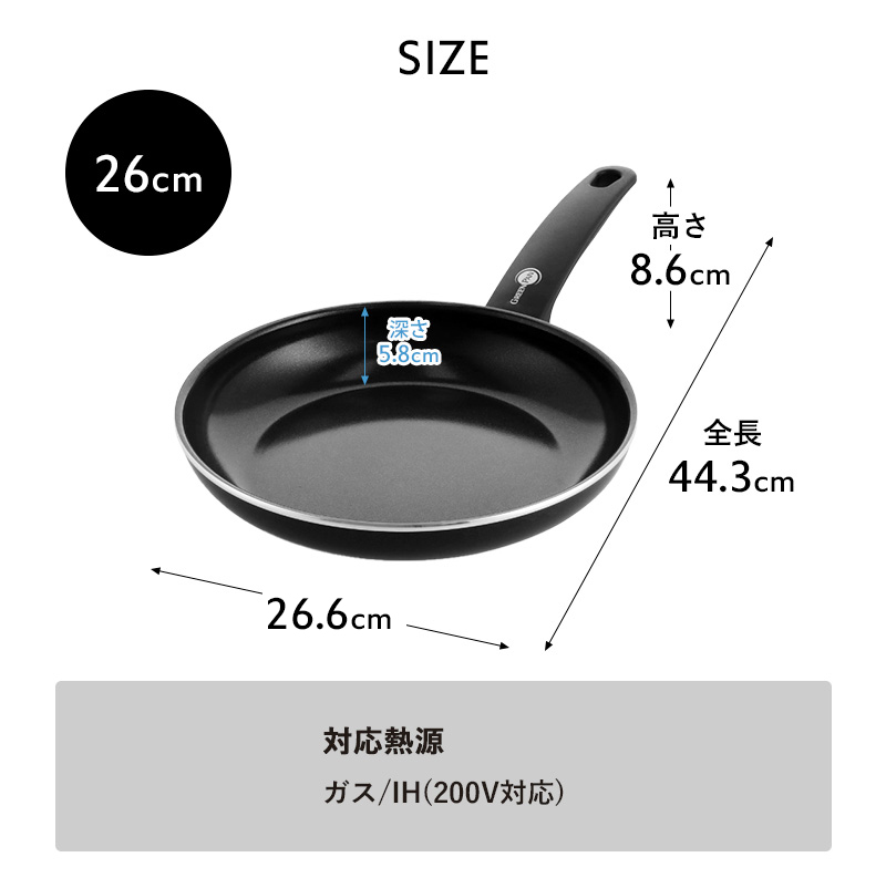 GREEN PAN グリーンパン ケンブリッジ フライパン 26cm 安全