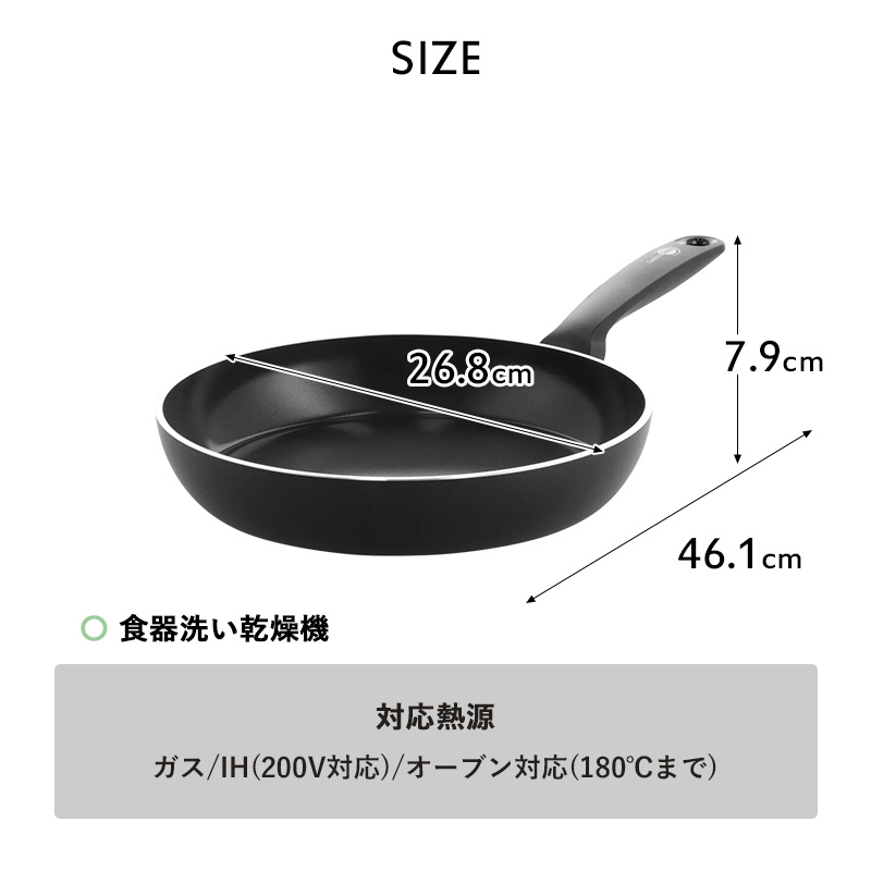 GREEN PAN（グリーンパン） 特典付 トリノ フライパン 26cm 安全