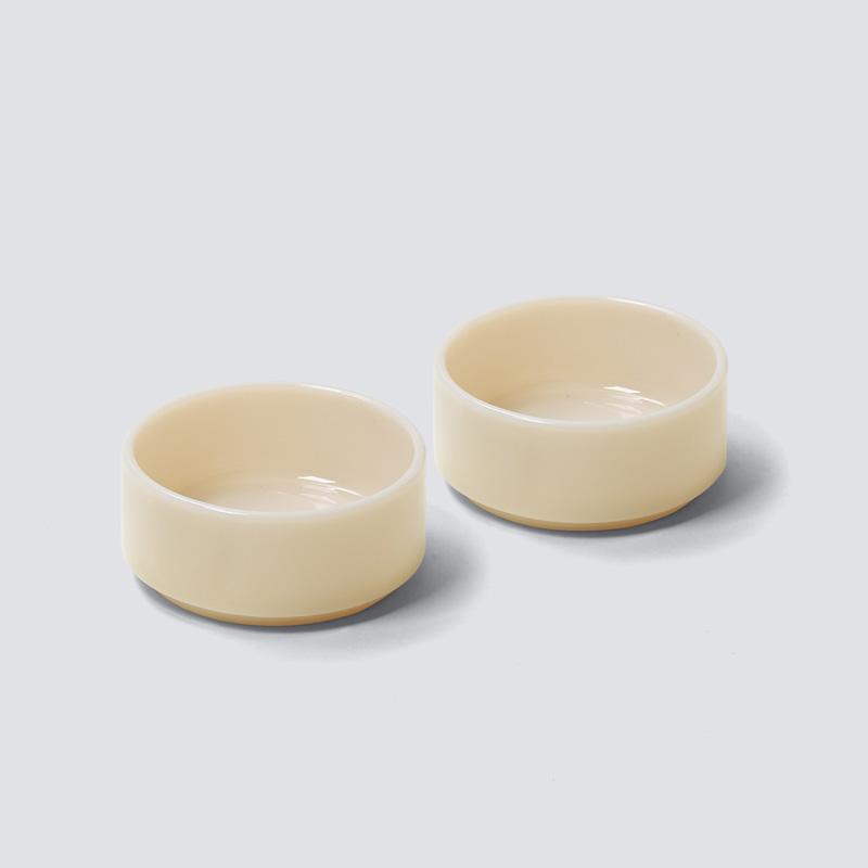 MilkGlass bowl / 2pcs (ミルクガラス ボウル / 2点セット) ideaco イデアコ 食器 ボウル 切立鉢 器 皿 テーブルウェア ミルクグラス｜yamayuu｜04
