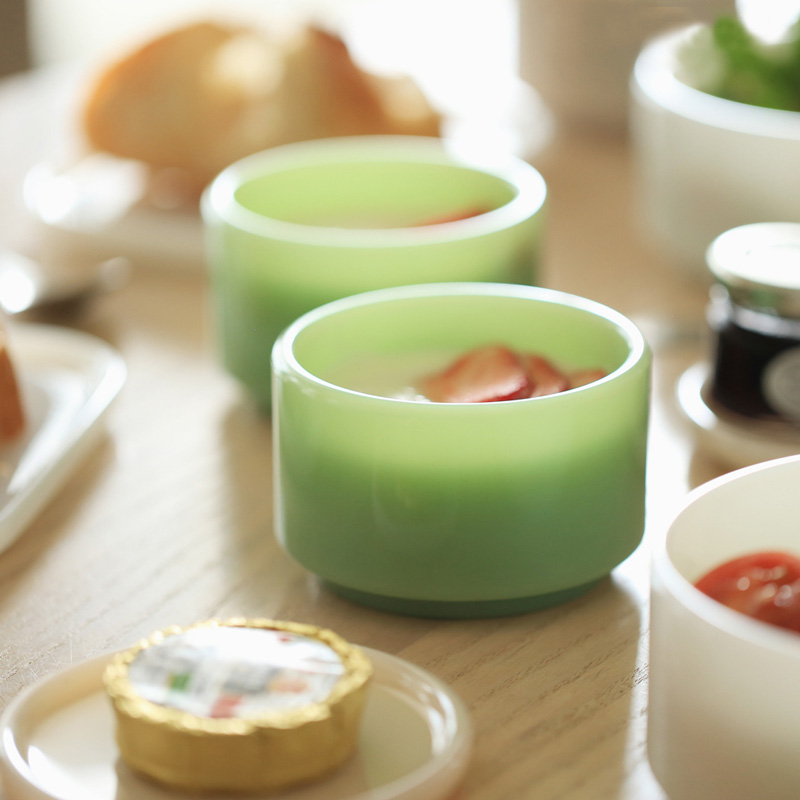ideaco（イデアコ） ideaco MilkGlass mini bowl / 2pcs (ミルクガラス