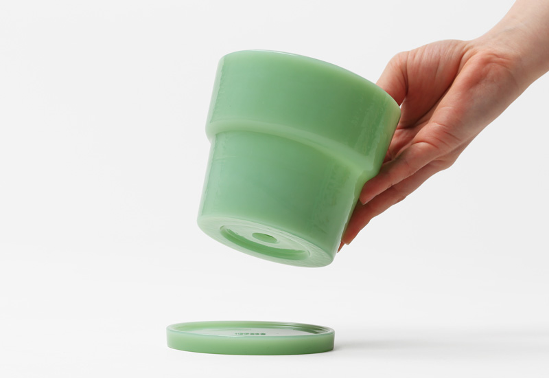 ideaco Milk Glass Planter Pot3 ミルクガラスプランターポット