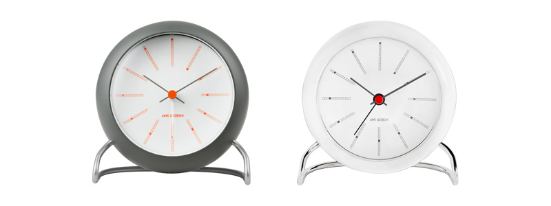 インテリア時計 ARNE JACOBSEN CLOCKS 43694 特典付 インターゼロ 置き時計 ARNE JACOBSEN Bankers Table