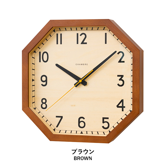 INTERZERO インターゼロ OCTAGON CLOCK オクタゴンクロック 八角形 時計 壁掛け 掛け時計 おしゃれ シンプル 北欧 CH-054 iz-ch-054｜yamayuu｜05