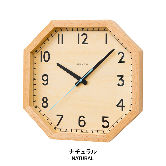 INTERZERO インターゼロ OCTAGON CLOCK オクタゴンクロック 八角形 時計 壁掛け 掛け時計 おしゃれ シンプル 北欧 CH-054 iz-ch-054｜yamayuu｜07