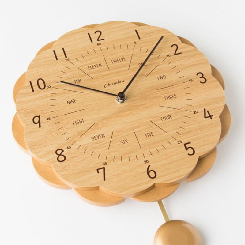 特典付 インターゼロ SUN CLOCK サンクロック 壁掛け時計 振り子時計