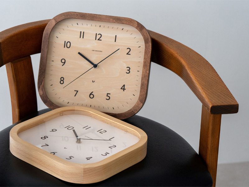 特典付 インターゼロ Calme CLOCK カルムクロック 壁掛け時計 掛け時計