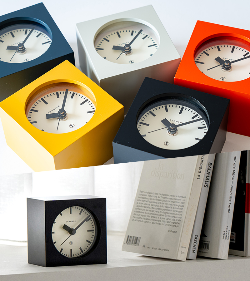 特典付 インターゼロ BLOCK DESK CLOCK ブロックデスククロック