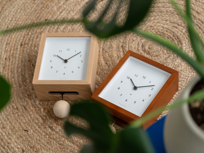 特典付 インターゼロ Blanc CLOCK ブランクロック 壁掛け時計 置き時計
