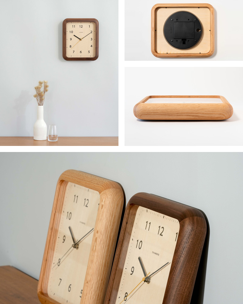 特典付 インターゼロ BOOK CLOCK ブッククロック 壁掛け時計 置き時計