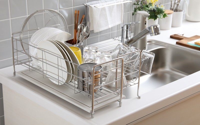 KAWAKI 特典付 bws SELECTION 水切りラック スライドタイプ 水切り