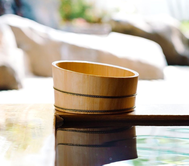 木曽生活研究所 特典付 木曽の檜でつくった湯桶 お風呂桶 湯桶 おけ