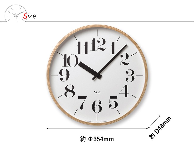 【新品】RIKI CLOCK WR-0401L RIKI CLOCK リキ クロック - RIKI - レムノス オンラインストア
