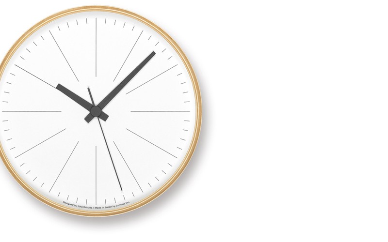 カ*ン様 美品 Lemnos レムノス ラインの時計 掛け時計 壁掛け時計 Wa Lines_Nambers_Clock_d01.jpg