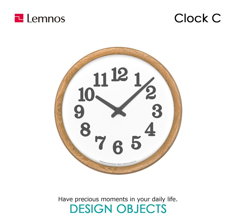 Lemnos レムノス Clock C (クロック シー) 掛け時計 時計 YK21-17