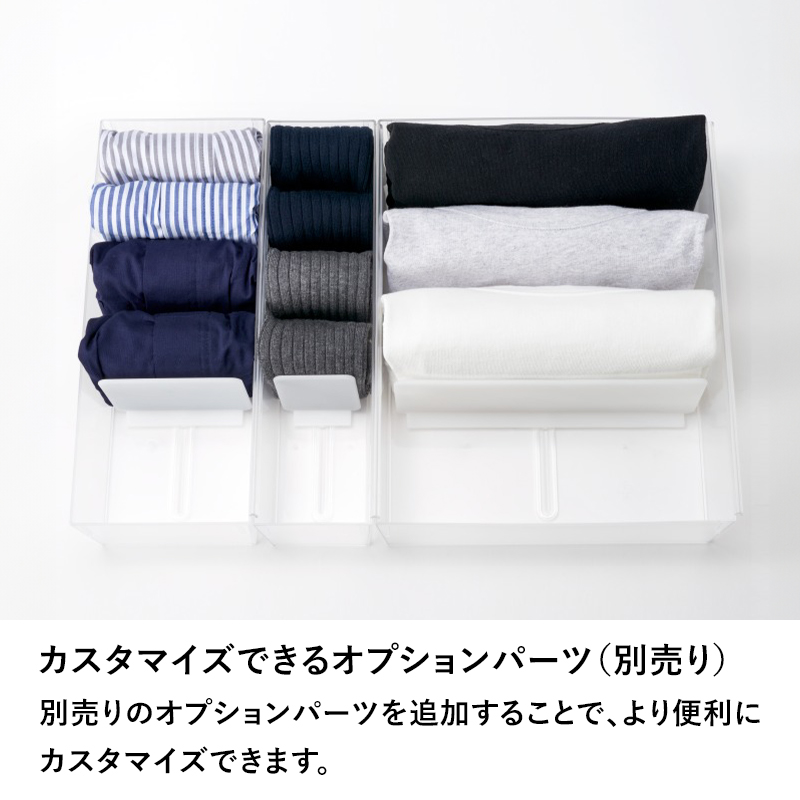 特典付 ライクイット クローゼットシステム 引出し(M) 3個組 like-it 収納ケース 押入れ CS-D2-3P | Like-it | 06