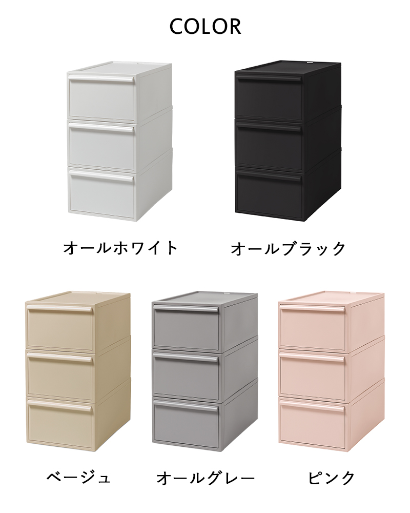 特典付 ライクイット クローゼットシステム 引出し(M) 3個組 like-it 収納ケース 押入れ CS-D2-3P | Like-it | 11