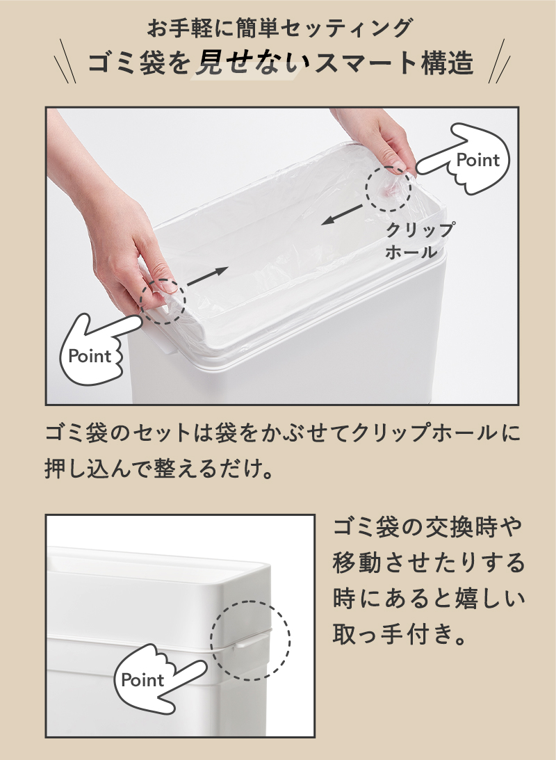 Like-it（ライクイット） 特典付 マルチパーパスビン25 ごみ箱 ゴミ箱