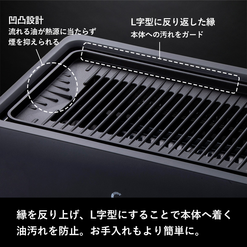 特典付 GLAMP. 超少煙グリル用 グリルプレートDX 焼き網 ホット