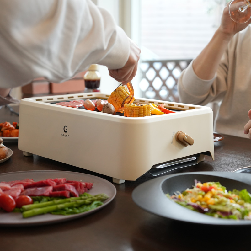 GLAMP. 超少煙グリル 焼肉プレート ホットプレート 焼肉グリル 減煙