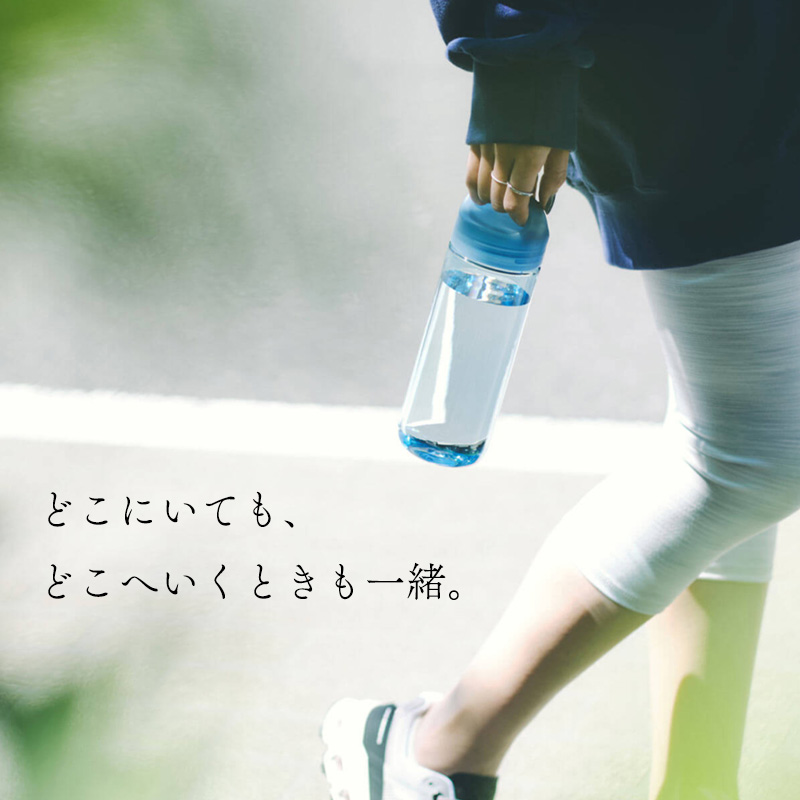 特典付 マーナ Daily ウォーターボトル 500mL マイボトル 水筒 ブルー ホワイト ブラック レッド K795 プラスチック 洗いやすい 食洗機対応 marna 関連画像1
