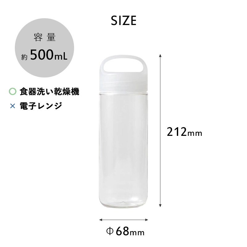 marna（マーナ） 特典付 Daily ウォーターボトル 500mL マイボトル
