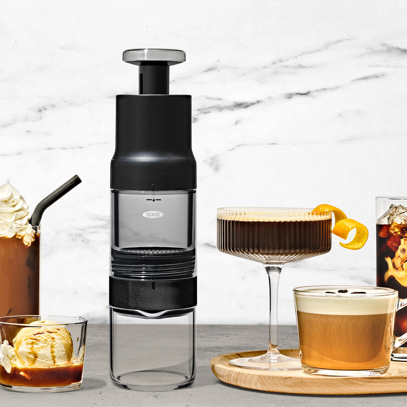OXO（オクソー） 特典付 クイック濃縮コーヒーメーカー ンプ式 1〜4杯