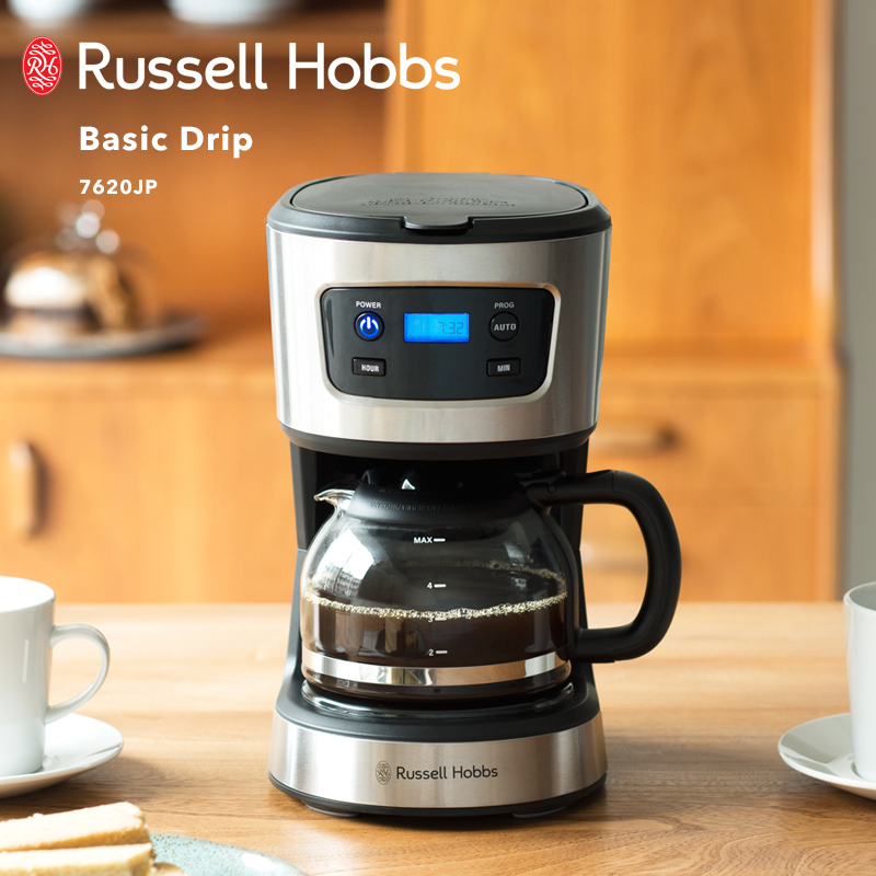 【ファッション通販】 Russell Hobbs ラッセルホブス Basic Drip ベーシックドリップ 7620JP コーヒーメーカー 5杯分 ドリップ コーヒー キッチン家電