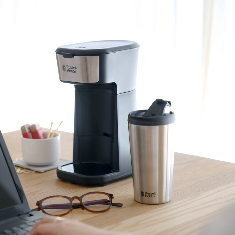 新品未使用 Russell Hobbs ラッセルホブス タンブラードリップ 8010JP コーヒーメーカー シルバー Tumbler Drip HA1729 タンブラードリップ（8010JP） | Russell Hobbs - ラッセルホブス -