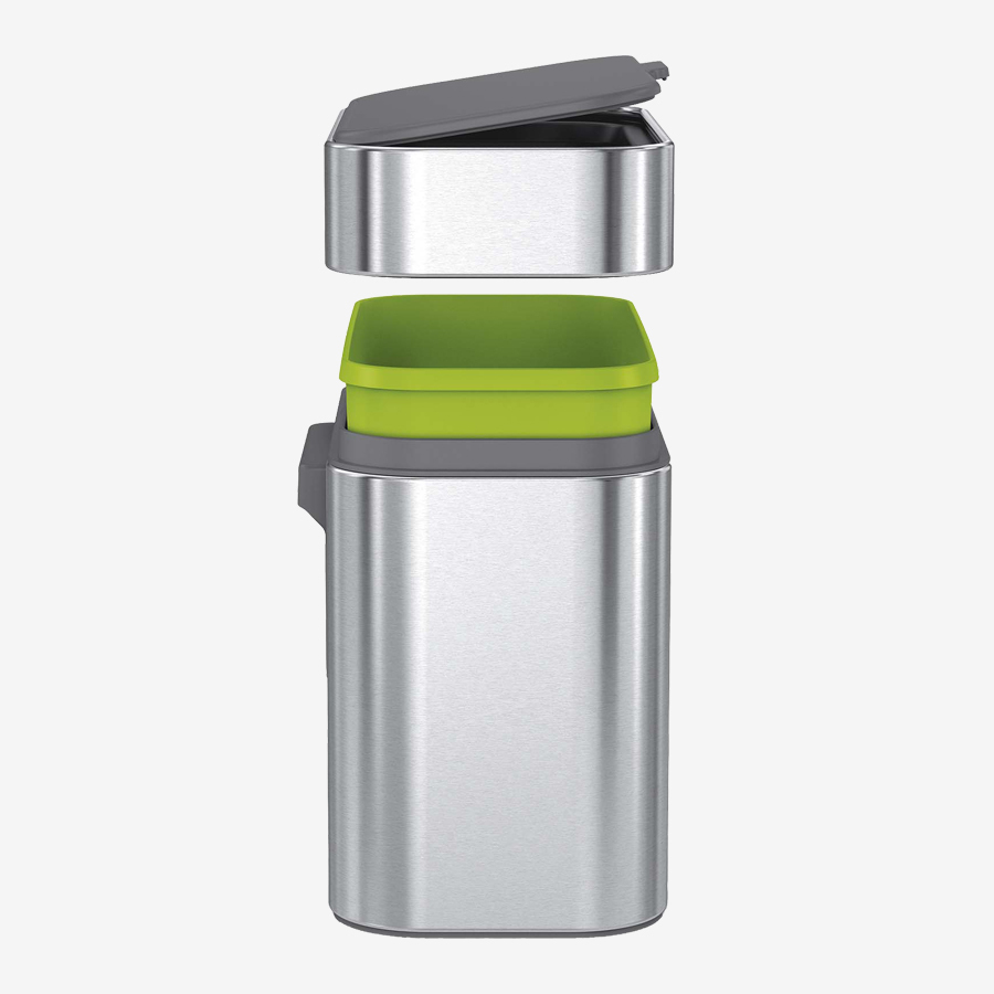 【セット売り】Simplehuman ゴミ箱(45L) + コンポストキャディ simplehuman 【正規品】【正規販売店】 シンプルヒューマン