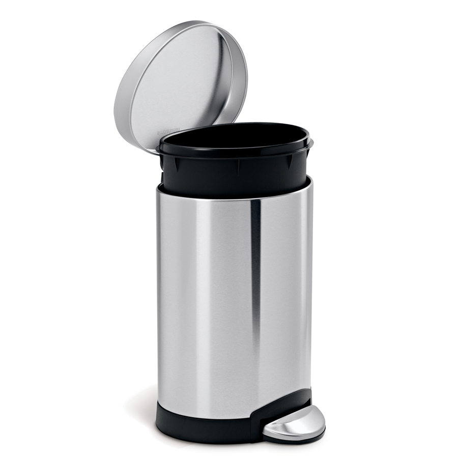 simplehuman（シンプルヒューマン） 保証付 6L セミラウンド ステップ