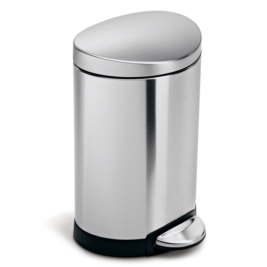 simplehuman（シンプルヒューマン） 保証付 6L セミラウンド ステップ