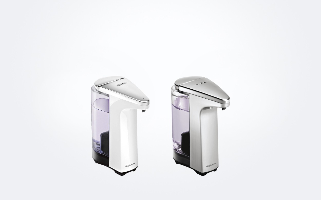 【美品】Simplehuman 液体洗剤センサーポンプ simplehuman 【正規品】【正規販売店】 シンプルヒューマン 電池
